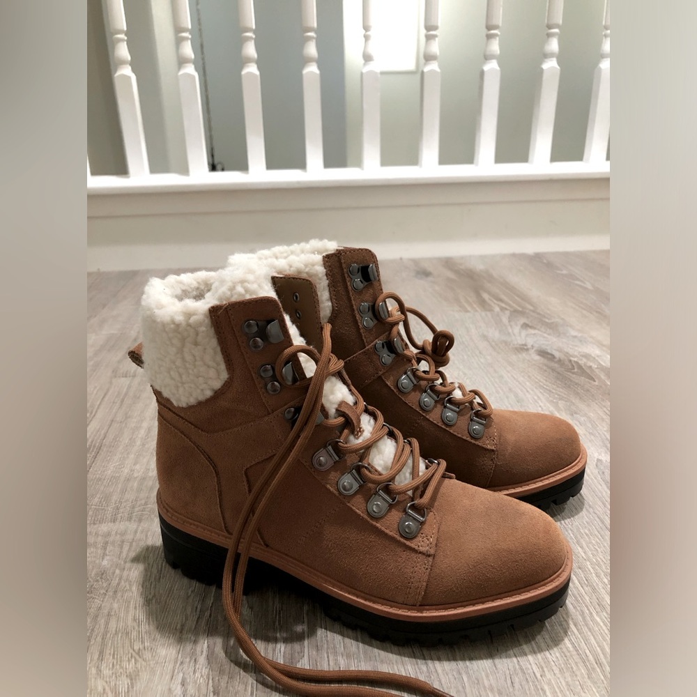 New Marc Fisher suede ankle boots size 6.5